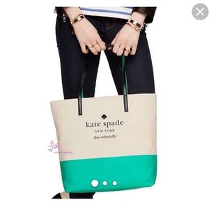 Kate Spade Basin View Avon Shopper Tote Bag